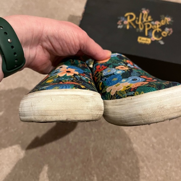 Keds Rifle Paper Co Slip-On Double Deck Sneakers - Garden Black/Multicolor - Picture 7 of 12